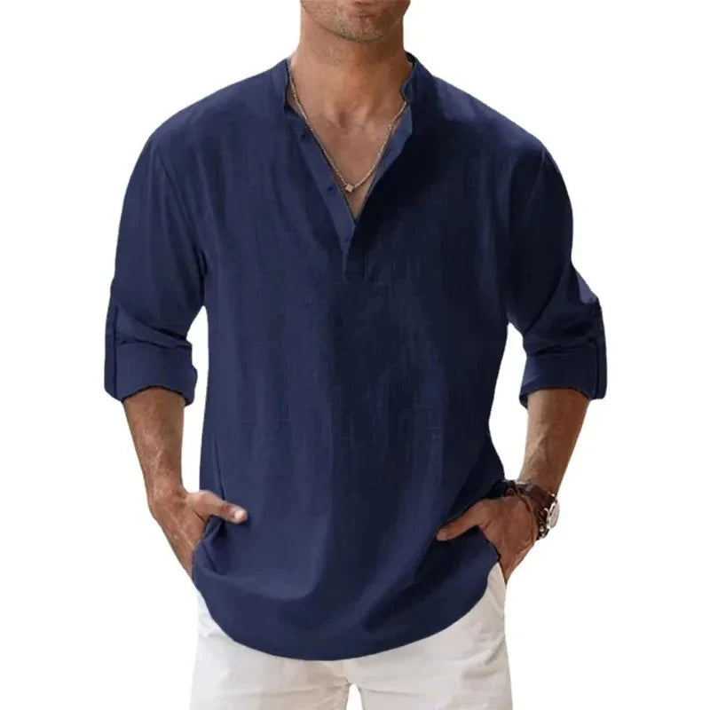 Chemise Casual Homme en Coton