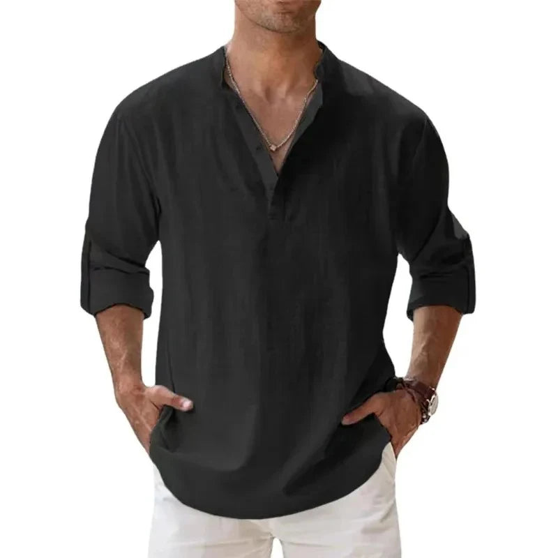 Chemise Casual Homme en Coton